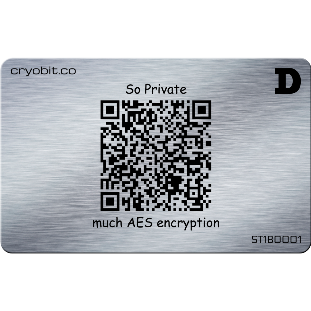 bitcoin cold storage card